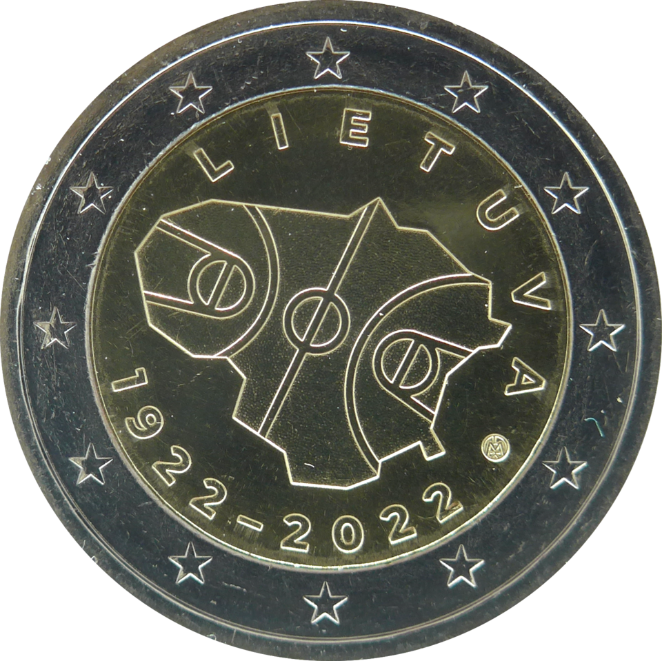 Lithuania 2€ 2022 — 100 Years of Basketball